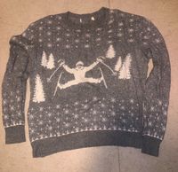 Strick Pullover grau weiß L-XL H&M happy yeti Bayern - Regensburg Vorschau