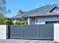 Alumax Sichtschutzzaun aus Aluminium: 24,66m x 200cm. Vielseitiges Gartenzaun-Komplettset mit Lamellen-, Schmiede- und Schmuckzaun im Metallzaun-Stil. Kein WPC oder Doppelstabmattenzaun Nordrhein-Westfalen - Siegen Vorschau