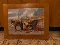 Rom- Bild Petersplatz auf Holz gemalt Bayern - Bogen Niederbay Vorschau