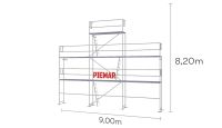 Gerüst Giebel 61,8 qm Holzbeläge 9x8,2m Baden-Württemberg - Schwäbisch Hall Vorschau