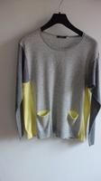 Olsen Pullover grau-gelb Gr.40 Bayern - Windach Vorschau