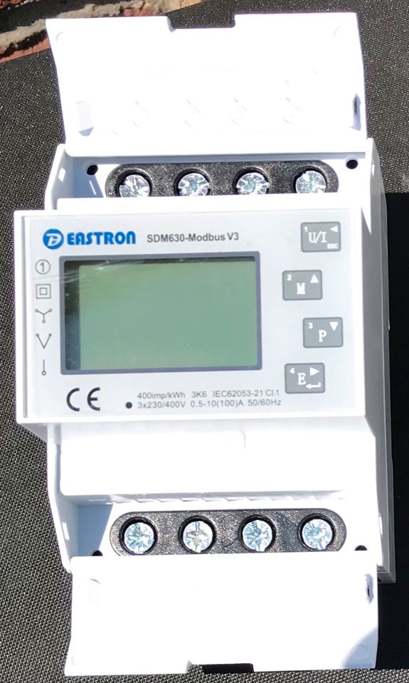 Growatt Smart Meter Eastron sdm630-modbus v3 in Brunsbuettel