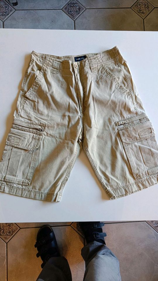 Kurze Cargo Hose 29, beige H&M in Hünxe