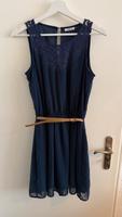 Only Kleid Sommerkleid dunkelblau Gr. 36 Gürtel braun Bayern - Schwarzenbruck Vorschau