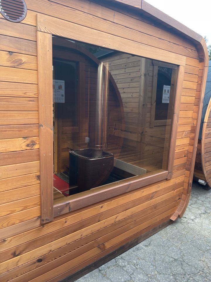 Sauna Cube mit Terrasse Thermoholz BIMSCH-2 in Wandlitz