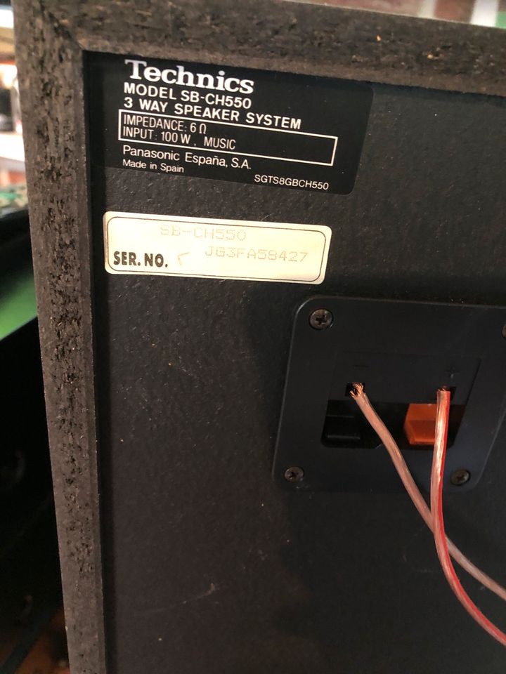 Technics Lautsprecher/ Boxen SB-CH550 100 Watt in Uelzen
