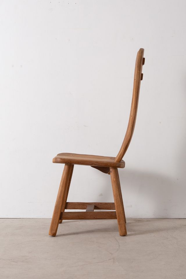 1/4 Brutalistischer Sessel Stuhl Chair Eiche DePuydt Belgien 1970 in Berlin