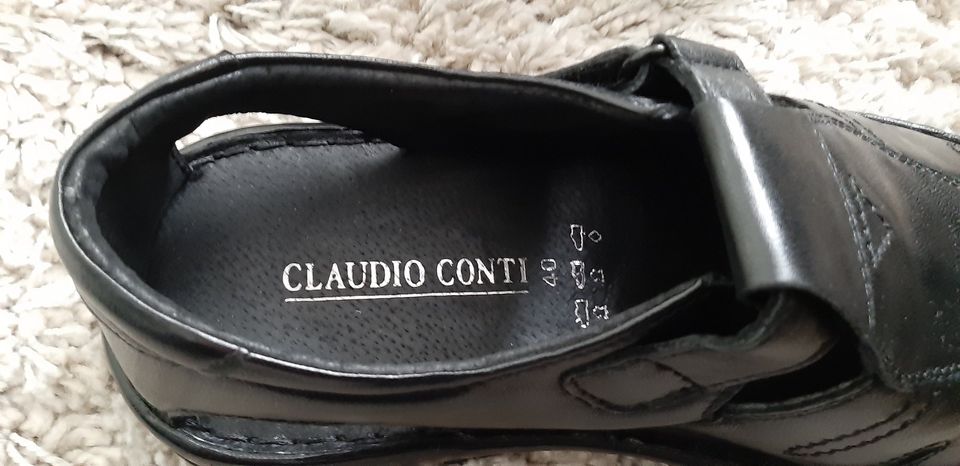 schwarze Sandalen von Claudio Conti Größe 40 in Herten