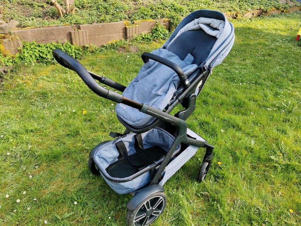 Nuna Demi Grow Kinderwagen Geschwisterwagen hellblau in Lüdenscheid