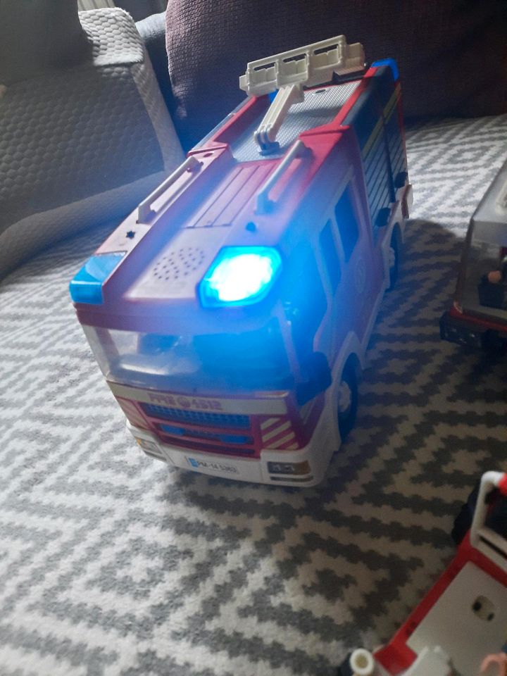 Playmobil Feuerwehr Sound Licht in Sonneberg