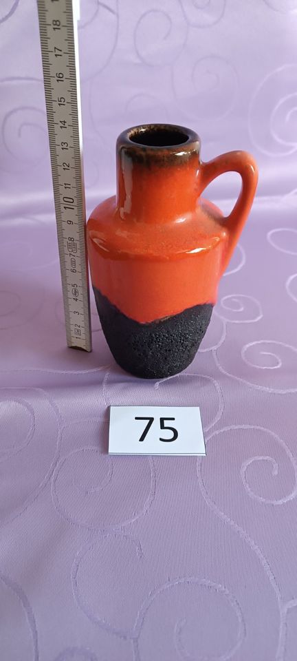 Vase / Krug orange-schwarz, ca. 14 cm hoch in Wandsbek - Hamburg Rahlstedt  | eBay Kleinanzeigen ist jetzt Kleinanzeigen