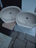 2 Waschbecken 60 cm x 53 cm und eine Toilette wandhängend Keramik Baden-Württemberg - Krauchenwies Vorschau