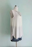 H&M lange ärmellose Bluse Longbluse cremeweiß 40/42 Berlin - Mitte Vorschau