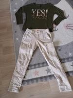 Buenavista Jeans cremefarben mit Pass. Shirt von Key Largo S Bayern - Cadolzburg Vorschau
