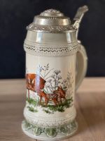 Bierkrug mit Jagdmotiv/Waldtier/Ricke mit Kitz Niedersachsen - Tosterglope Vorschau