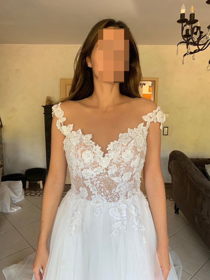 Hochzeit: Brautkleid "Elle" von Milla Nova (Gr. 36/38) wie neu in Stolberg (Rhld)