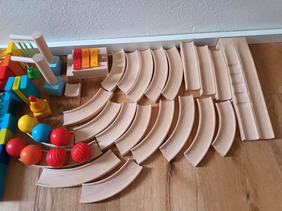 Haba: Meine erste Murmelbahn aus Holz.  Zwei Sets zusammen in Spaichingen