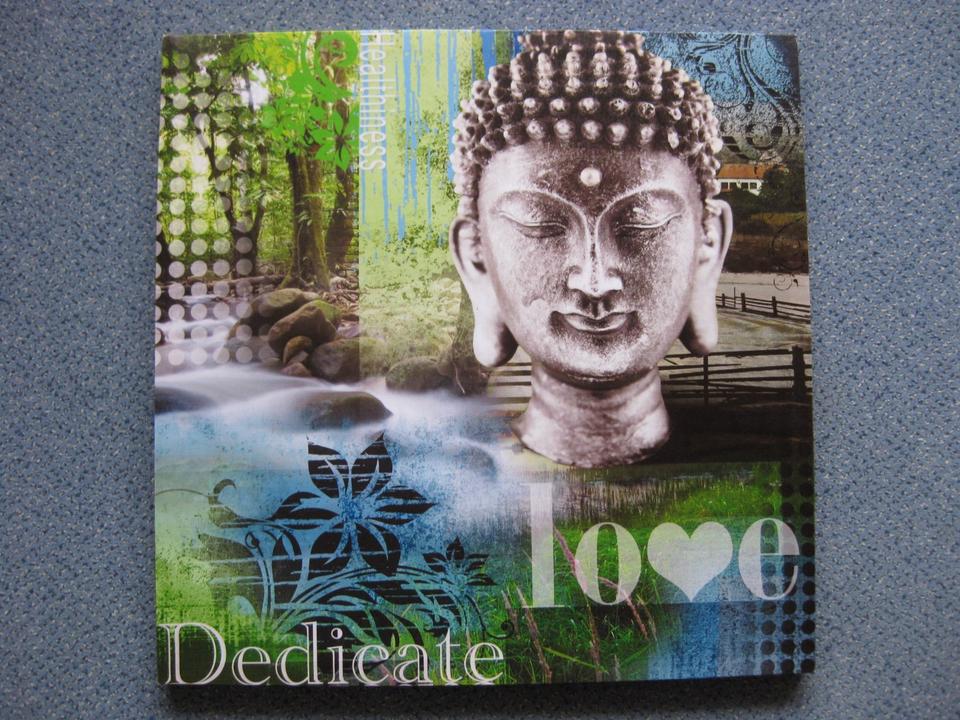 Leinwandbild Buddha - Hope,Happiness,Love Art Wandbild Religion in Nagold
