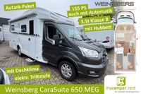 Weinsberg CaraSuite 650 MEG Ford mieten 4 Personen Wohnmobil mit Automatik oder Dachklima Smart-TV Autark-Solar Paket, Fahrradträger - TOP Familien Wohnmobil mit Längsbetten und Hubbett Nordrhein-Westfalen - Kerken Vorschau