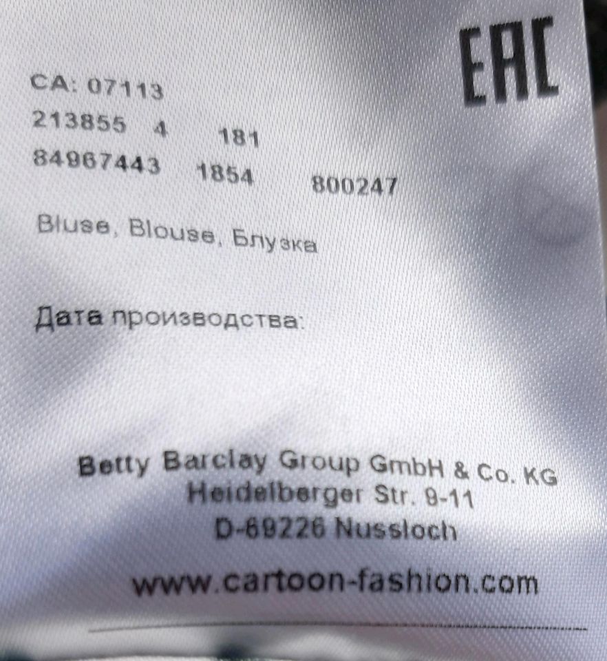 Bluse von Betty Barclay in Größe 40 in Bad Emstal