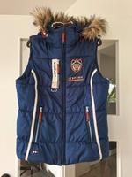 Icepeak Weste Gr. 44 blau mit abnehmbarem Kragen aus Kunstpelz Nordrhein-Westfalen - Sundern (Sauerland) Vorschau