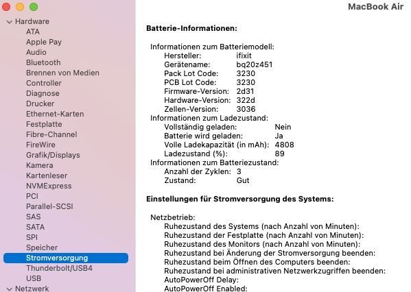 MacBook Air 11 Zoll 8 GB RAM 256 GB SSD - neuer Akku, Zubehör in Speyer