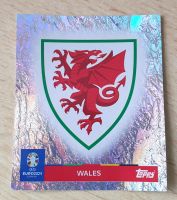 Topps UEFA Euro 2024 Sticker WALES Wappen WAL 1 Glitzer Dortmund - Benninghofen Vorschau