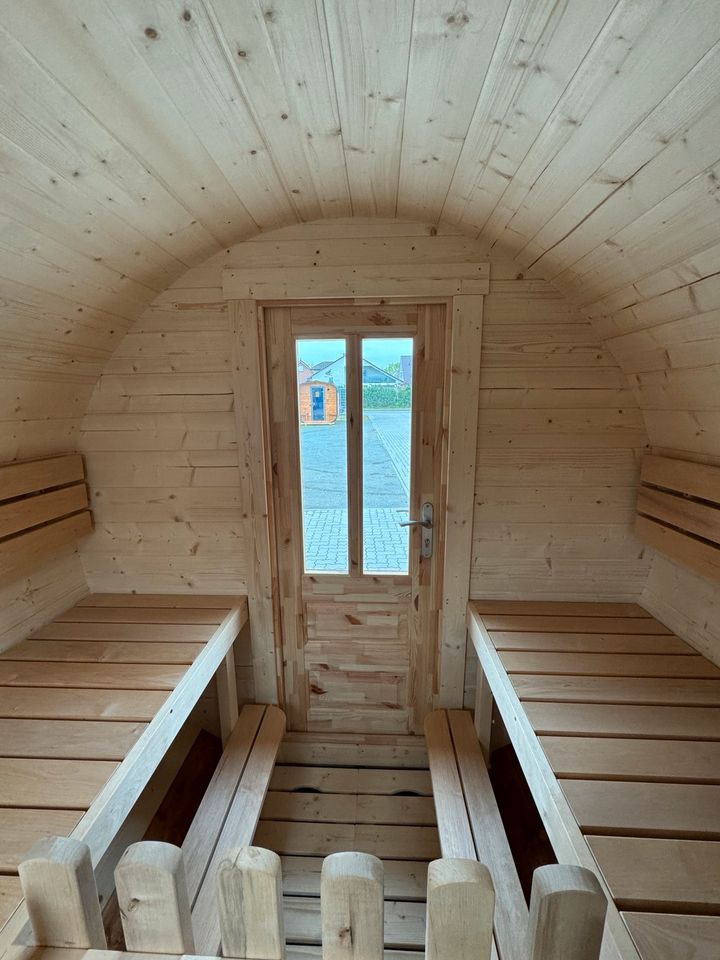 Fasssauna 2.5x2.37m SOFORT ✅ Gartensauna Außensauna Mobile Sauna in Stuhr