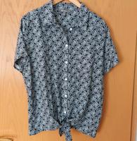 Ulla Popken Bluse Gr. 42 44 blau kurzarm Hessen - Weilrod  Vorschau