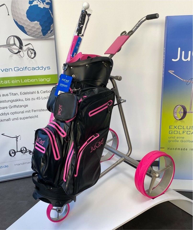 JuCad Titan Classic Elektro Golftrolley Pink Lady - Komplettset in Limburg