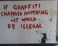 Leinwandbild Banksy Ratte vor Mauer Duisburg - Duisburg-Süd Vorschau