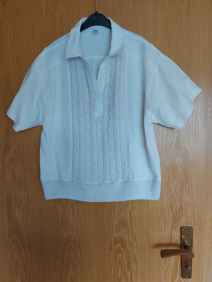 Shirt mit Strickeinsatz von Walbusch Gr. 44 in Spaichingen