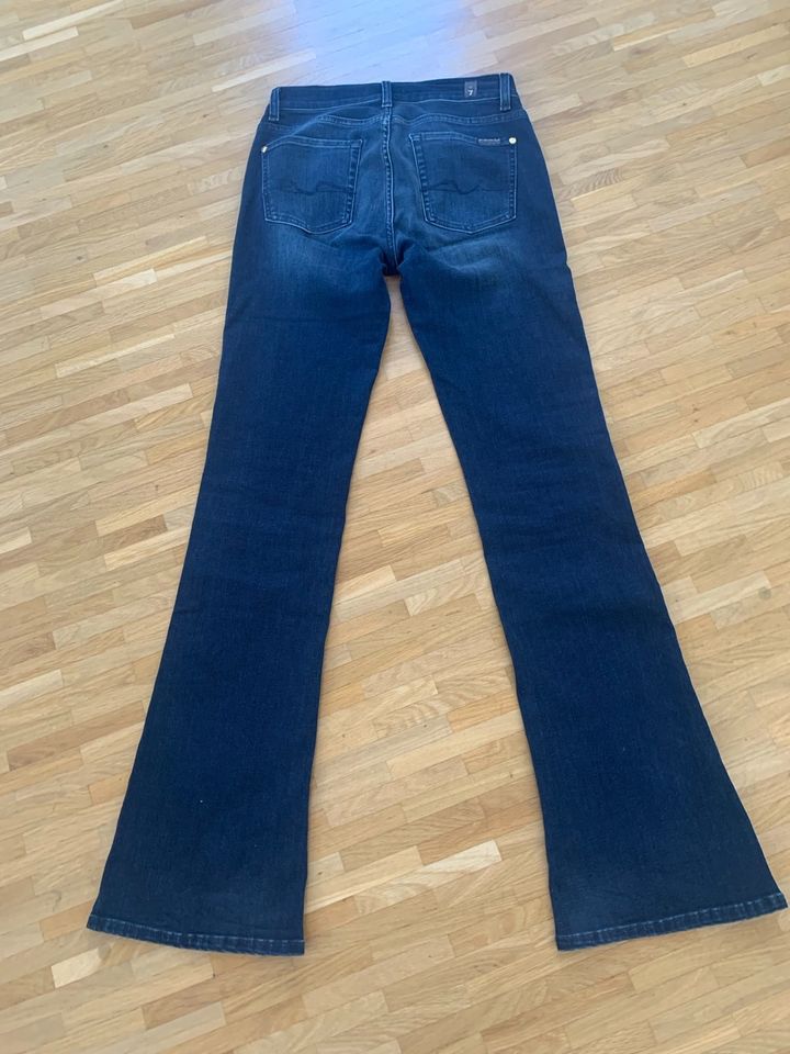 7 for all Mankind Jeans Hose, Bootcut, Schlaghose, Gr. 28, blau, in Aschaffenburg