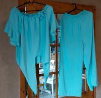 Neues, sehr elegantes Damenset, türkis, Hose + Oberteil, 36-44 Schleswig-Holstein - Neversdorf Vorschau