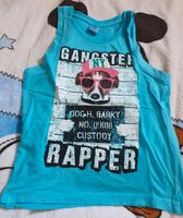 Tanktop Gr. 116 Top Achselshirt Gangster Rapper blau Rostock - Brinckmansdorf Vorschau