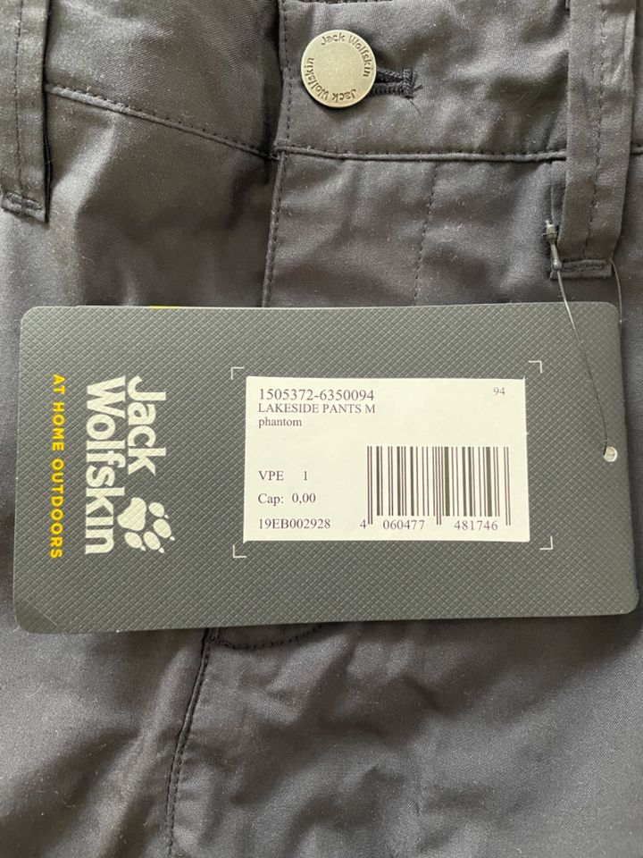 Neue JACK WOLFSKIN LAKESIDE PANTS M - 6350 phantom / 94 in München