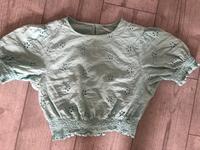 Bluse Shirt Top Größe 32/34 Lochmuster Stickerei Bündchen Türkis Baden-Württemberg - Schwanau Vorschau