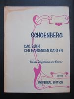 Arnold Schönberg Das Buch der hängenden Gärten Noten Gesang UE München - Untergiesing-Harlaching Vorschau