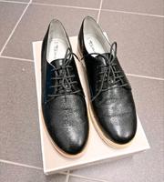 Tamaris Lederhalbschuh Sneaker schwarz Größe 39 - top! Nordrhein-Westfalen - Brühl Vorschau