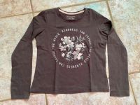 Mädchen LA-Shirt Grau Glitzer Blumen Primark Gr. 140 wie neu Hessen - Gründau Vorschau