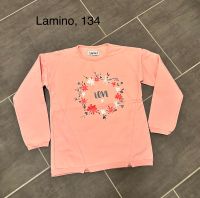 Lamino Sweatshirt 134 rosa Blumen Schleswig-Holstein - Tangstedt  Vorschau