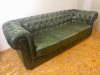 Chesterfield Sofa/Couch, 3-Sitzer, Vintage, dunkelgrün Nordrhein-Westfalen - Leverkusen Vorschau