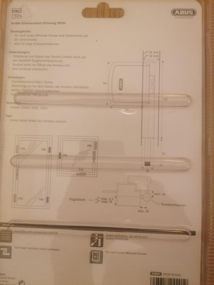 Abus Fensterschloss FAS101 original verpackt in Weimar