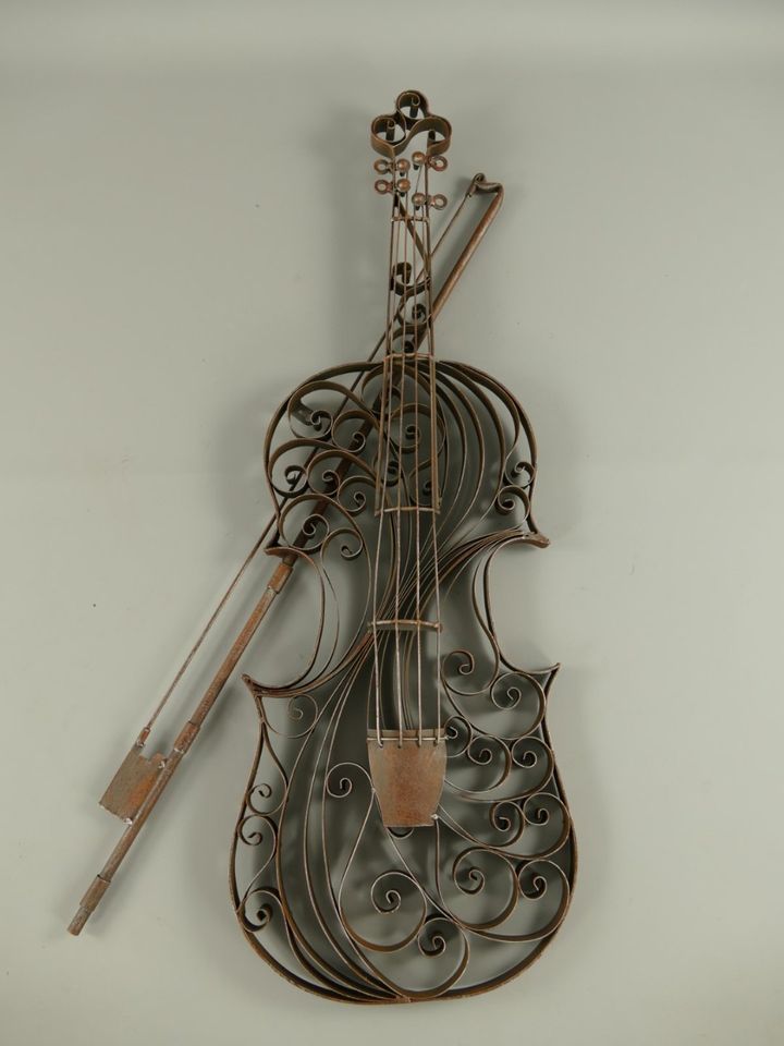 große Geige / Violine Gusseisen Wanddeko für innen & außen NEU in Papenburg
