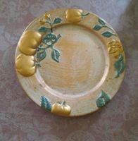 Keramik Teller Apfeldekor Gold shabby Keramikteller Bayern - Grettstadt Vorschau
