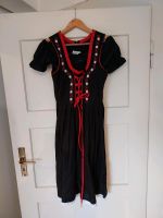 Dirndl schwarz/ rot 38 (Knielang) incl. Roter Schürze und Bluse Bayern - Wiesentheid Vorschau