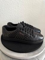 Prada Original Diagramme Damen Sneaker Leder Schwarz Schuhe 38 Hessen - Raunheim Vorschau