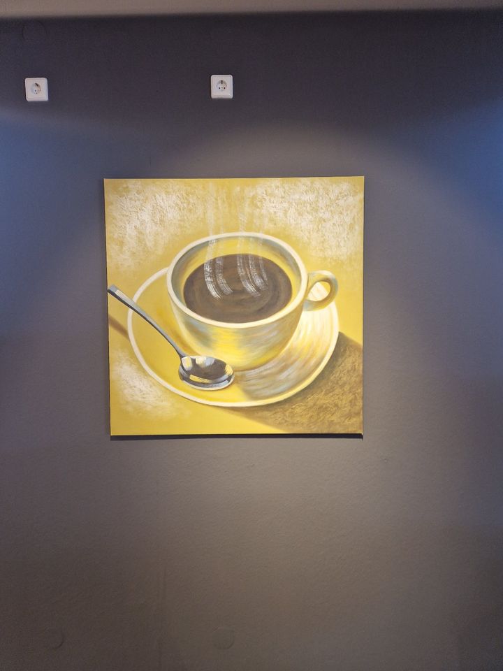 Kaffeegemälde, Leinwand, Kaffee Bild, Kunstwerk, Ausstellung in Herrenberg