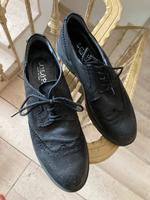 Halbschuhe Damen Leder schwarz Italien Gr. 39 Hessen - Hünfeld Vorschau