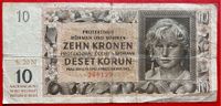 Protektorat Böhmen und Mähren 10 Kronen Banknote 1942 Lübeck - St. Lorenz Nord Vorschau